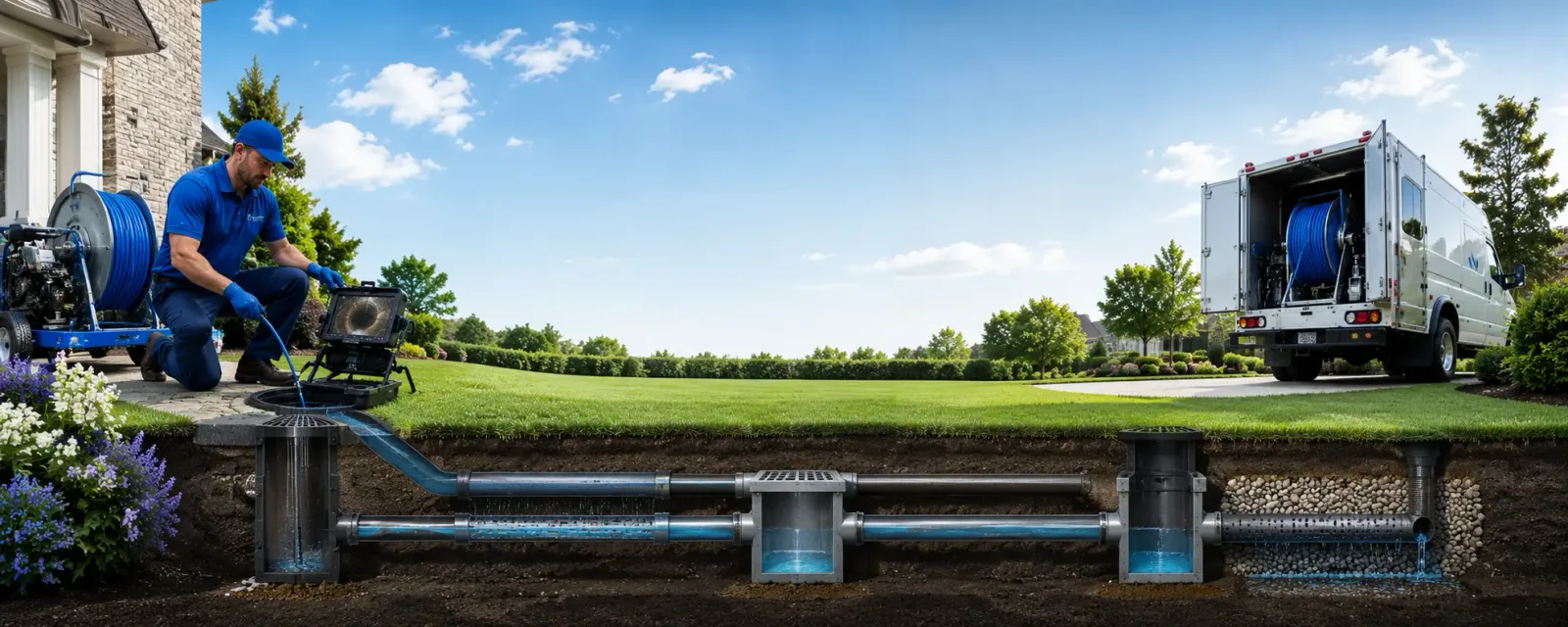 Outdoor drain cleaning information for Centerville, NY